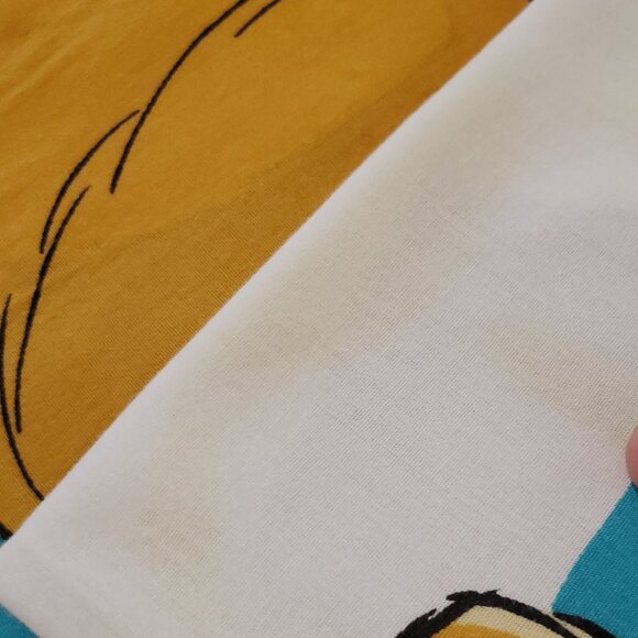 Vintage Disney Winnie the Pooh & Piglet Bed Flat Sheet & 2 Pillowcases - Picture 2 of 9